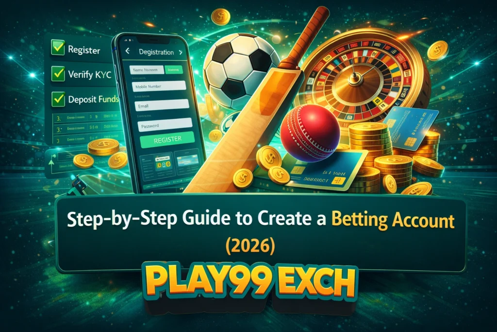 Step-by-step guide to create a betting account online in 2026 with Play99Exch