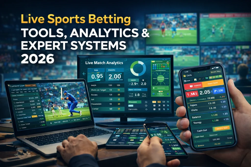 Live sports betting analytics dashboard with real-time cricket and football data tracking in 2026