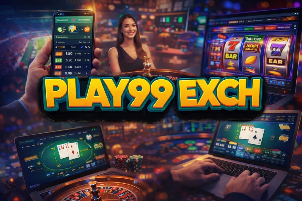 Play99 Exch online betting platform with sports betting, poker and live casino games