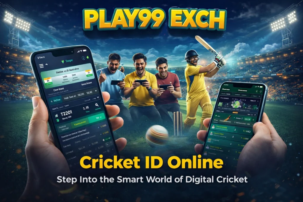 Play99 EXCH Cricket ID Online live cricket scores and fantasy platform banner